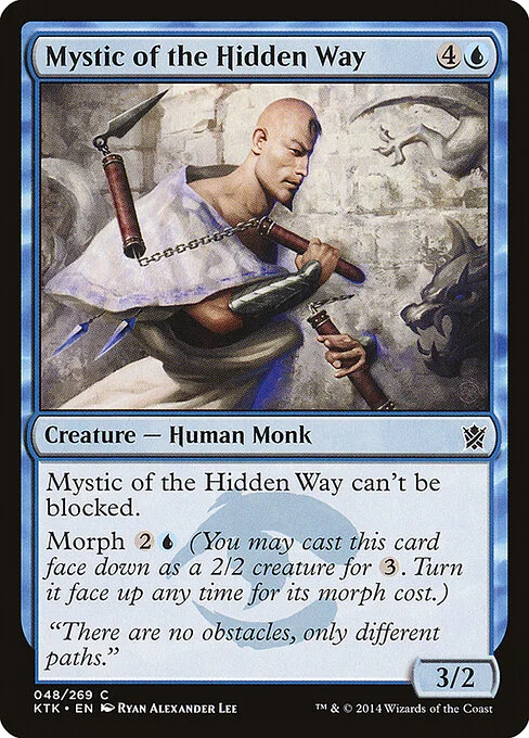 Mystic of the Hidden Way, carta Magic di tipo Creature — Human Monk illustrata da Ryan Alexander Lee
