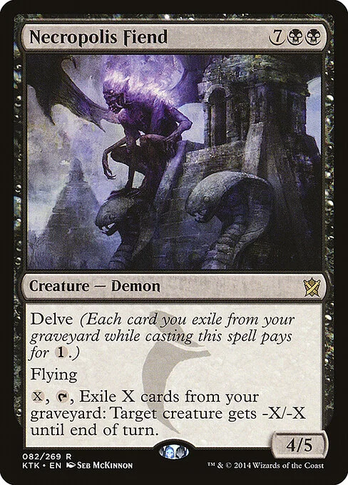 Necropolis Fiend, carta Magic di tipo Creature — Demon illustrata da Seb McKinnon