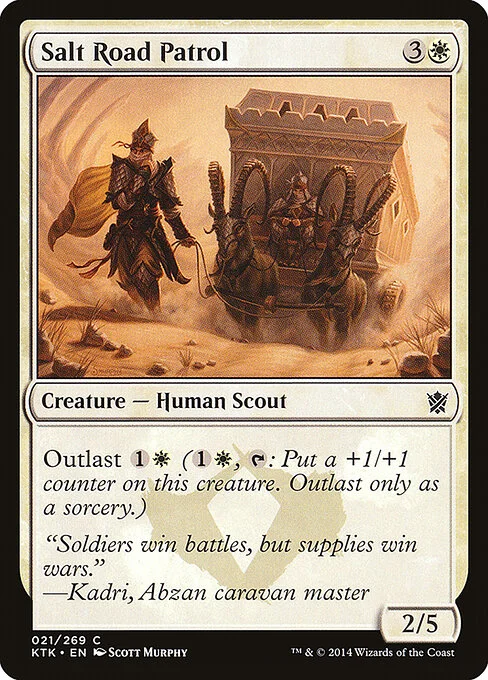 Salt Road Patrol, carta Magic di tipo Creature — Human Scout illustrata da Scott Murphy