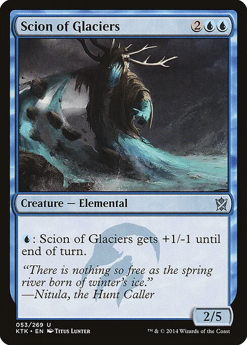 Scion of Glaciers, carta Magic di tipo Creature — Elemental illustrata da Titus Lunter
