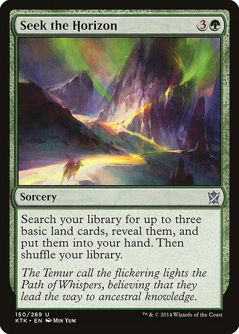 Seek the Horizon, carta Magic di tipo Sorcery illustrata da Min Yum