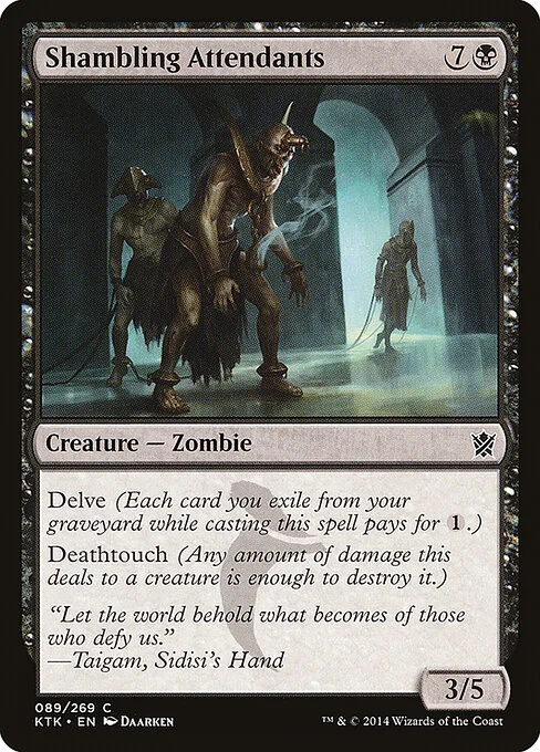 Shambling Attendants, carta Magic di tipo Creature — Zombie illustrata da Daarken