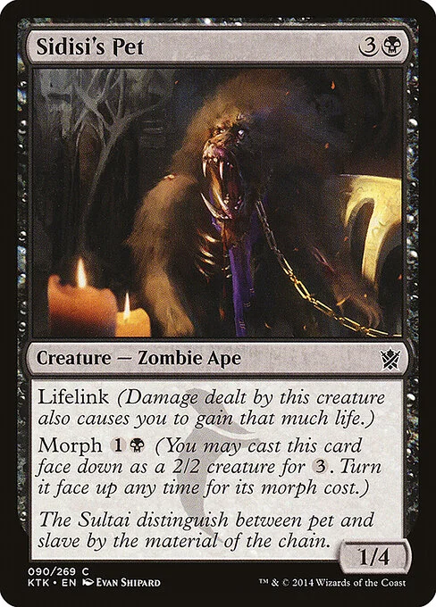Sidisi's Pet, carta Magic di tipo Creature — Zombie Ape illustrata da Evan Shipard
