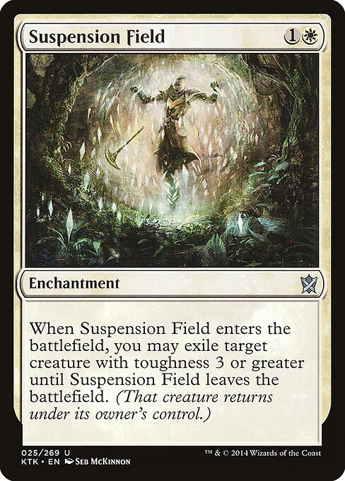 Suspension Field, carta Magic di tipo Enchantment illustrata da Seb McKinnon
