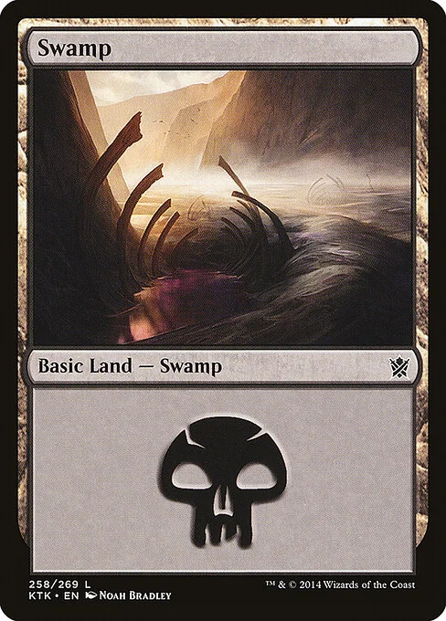 Swamp, carta Magic di tipo Basic Land — Swamp illustrata da Noah Bradley