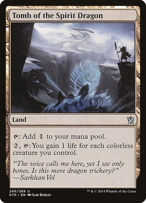 Tomb of the Spirit Dragon, carta Magic di tipo Land illustrata da Sam Burley