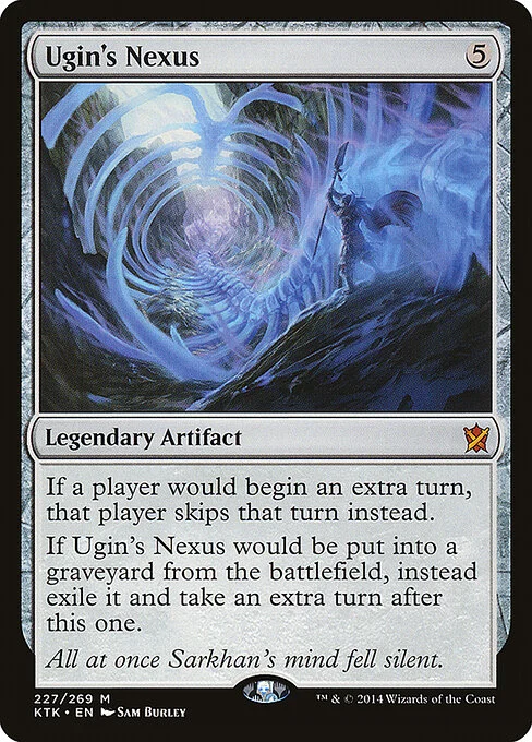 Ugin's Nexus, carta Magic di tipo Legendary Artifact illustrata da Sam Burley