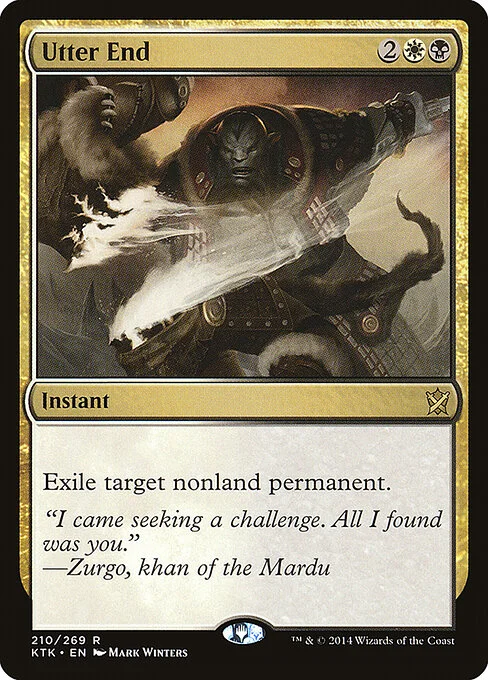 Utter End, carta Magic di tipo Instant illustrata da Mark Winters