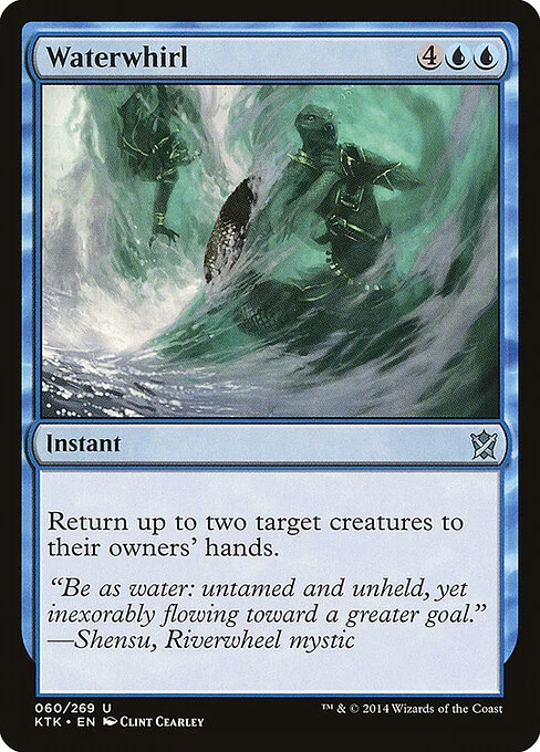 Waterwhirl, carta Magic di tipo Instant illustrata da Clint Cearley