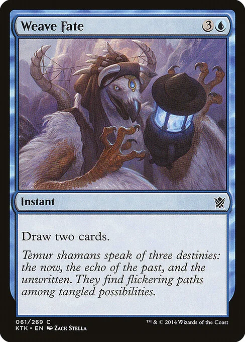 Weave Fate, carta Magic di tipo Instant illustrata da Zack Stella