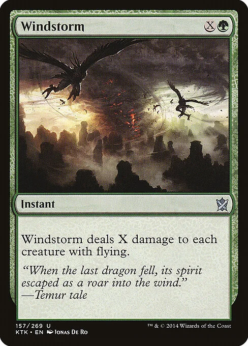 Windstorm, carta Magic di tipo Instant illustrata da Jonas De Ro