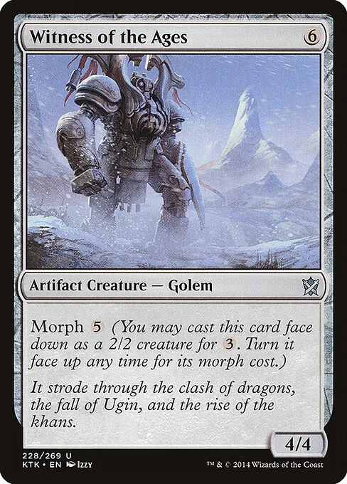 Witness of the Ages, carta Magic di tipo Artifact Creature — Golem illustrata da Izzy