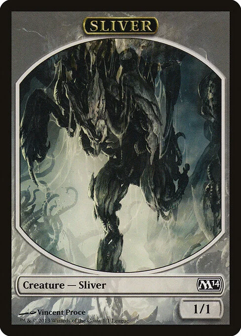 Sliver, carta Magic di tipo Token Creature — Sliver illustrata da Vincent Proce