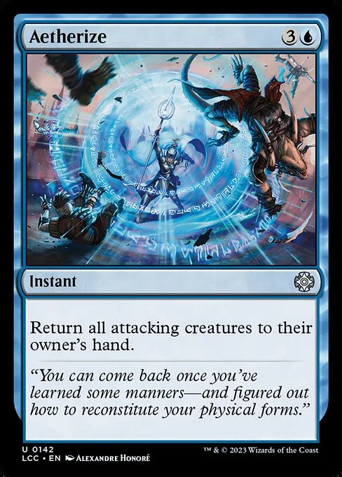 Aetherize, carta Magic di tipo Instant illustrata da Alexandre Honoré