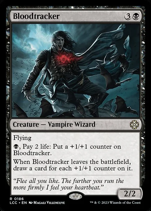 Bloodtracker, carta Magic di tipo Creature — Vampire Wizard illustrata da Magali Villeneuve
