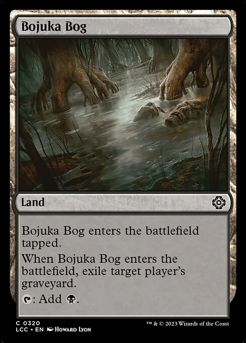Bojuka Bog, carta Magic di tipo Land illustrata da Howard Lyon