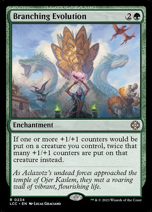 Branching Evolution, carta Magic di tipo Enchantment illustrata da Lucas Graciano