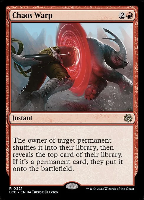 Chaos Warp, carta Magic di tipo Instant illustrata da Trevor Claxton