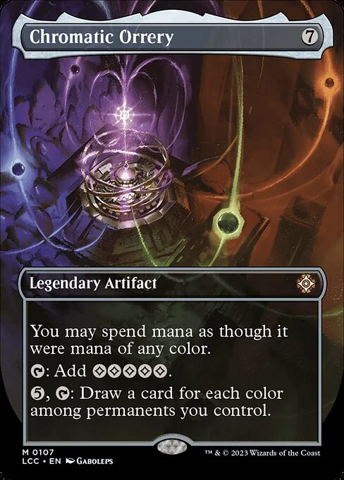 Chromatic Orrery, carta Magic di tipo Legendary Artifact illustrata da Gaboleps