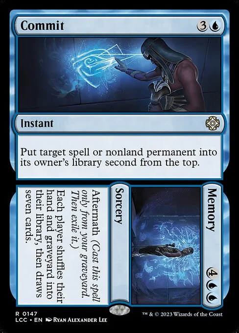Commit // Memory, carta Magic di tipo Instant // Sorcery illustrata da Ryan Alexander Lee
