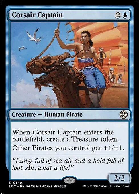 Corsair Captain, carta Magic di tipo Creature — Human Pirate illustrata da Victor Adame Minguez