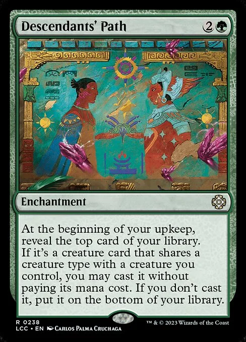 Descendants' Path, carta Magic di tipo Enchantment illustrata da Carlos Palma Cruchaga