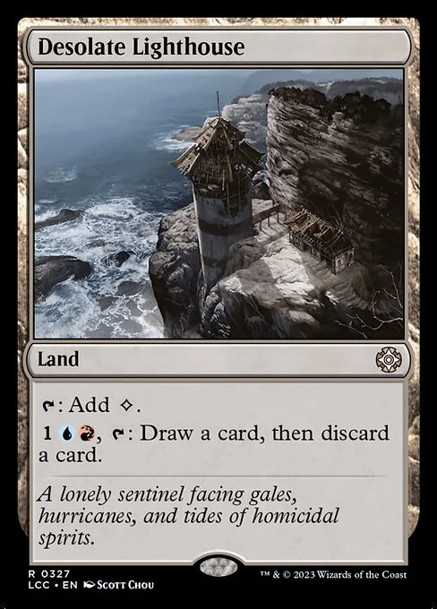 Desolate Lighthouse, carta Magic di tipo Land illustrata da Scott Chou