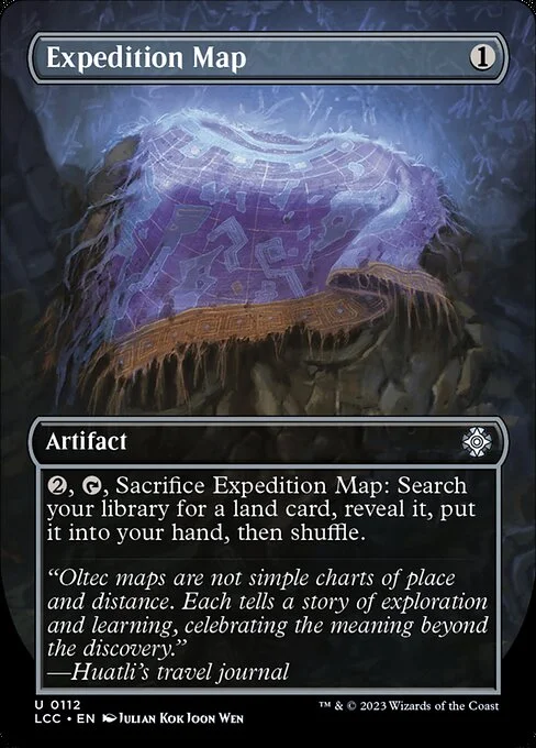 Expedition Map, carta Magic di tipo Artifact illustrata da Julian Kok Joon Wen