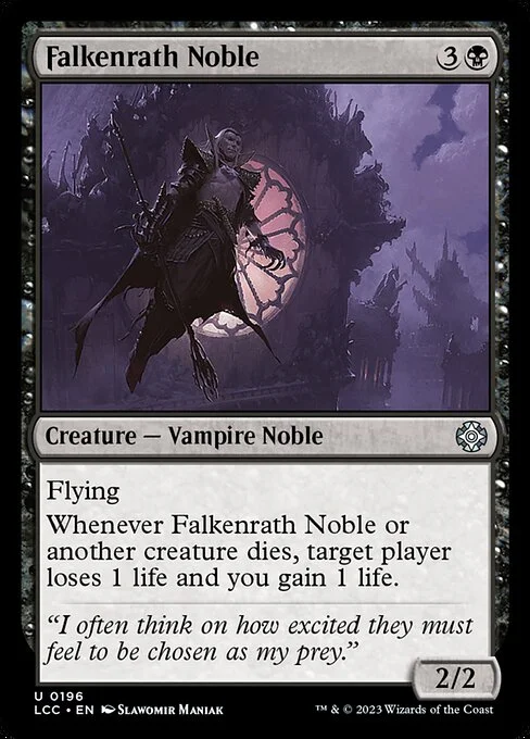 Falkenrath Noble, carta Magic di tipo Creature — Vampire Noble illustrata da Slawomir Maniak