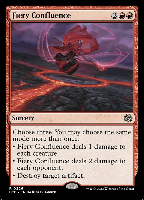 Fiery Confluence, carta Magic di tipo Sorcery illustrata da Kieran Yanner