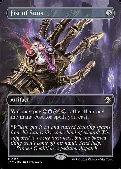 Fist of Suns, carta Magic di tipo Artifact illustrata da J.P. Targete
