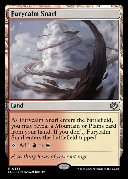 Furycalm Snarl, carta Magic di tipo Land illustrata da Sam Burley