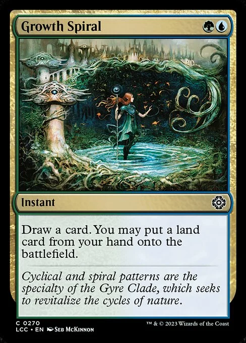 Growth Spiral, carta Magic di tipo Instant illustrata da Seb McKinnon