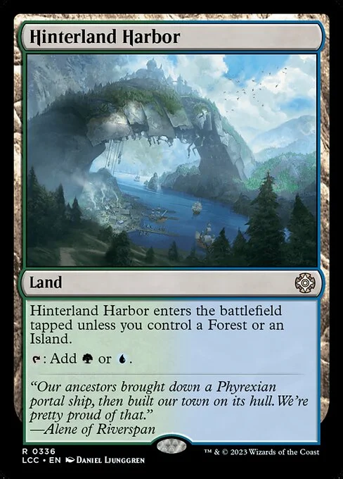 Hinterland Harbor, carta Magic di tipo Land illustrata da Daniel Ljunggren