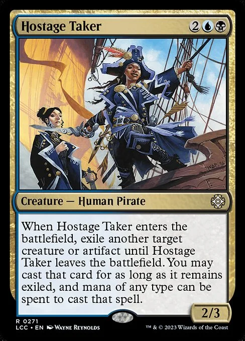 Hostage Taker, carta Magic di tipo Creature — Human Pirate illustrata da Wayne Reynolds