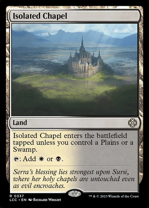 Isolated Chapel, carta Magic di tipo Land illustrata da Richard Wright