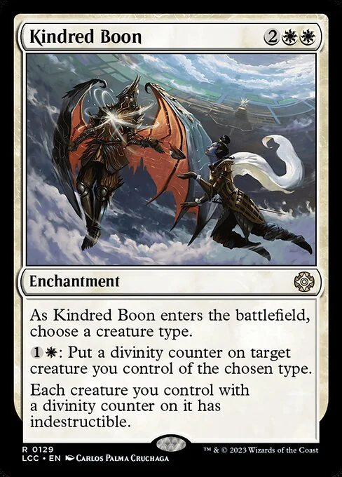 Kindred Boon, carta Magic di tipo Enchantment illustrata da Carlos Palma Cruchaga