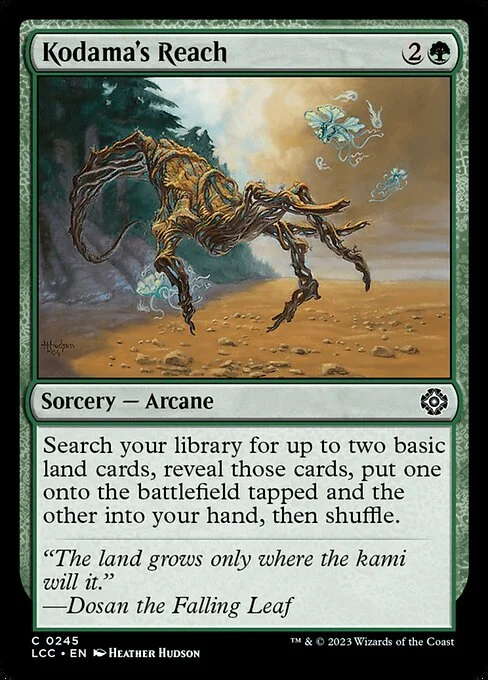 Kodama's Reach, carta Magic di tipo Sorcery — Arcane illustrata da Heather Hudson