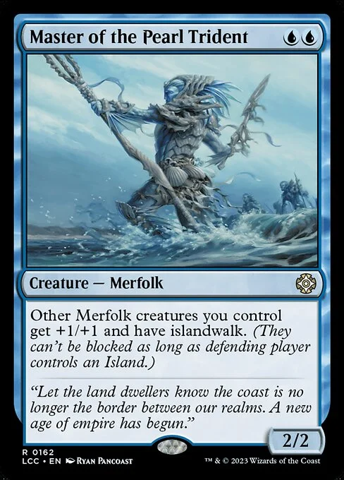 Master of the Pearl Trident, carta Magic di tipo Creature — Merfolk illustrata da Ryan Pancoast