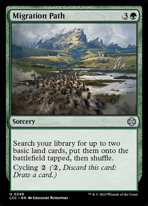 Migration Path, carta Magic di tipo Sorcery illustrata da Grzegorz Rutkowski