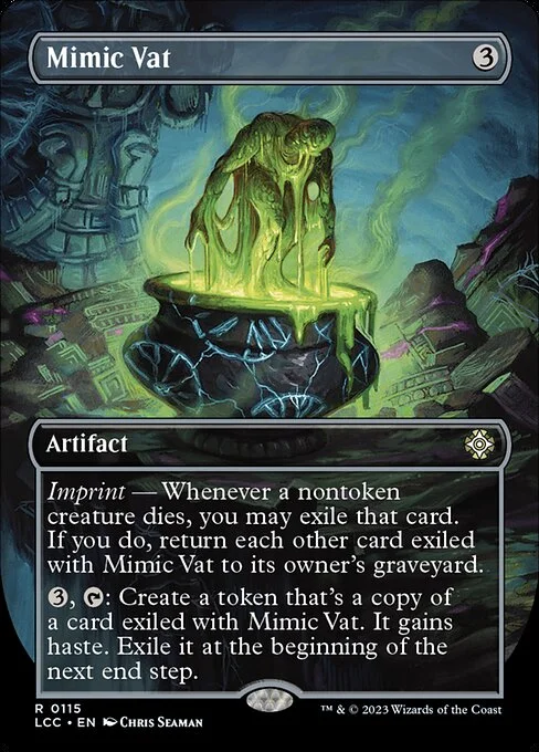 Mimic Vat, carta Magic di tipo Artifact illustrata da Chris Seaman