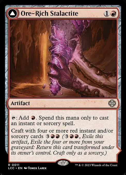 Ore-Rich Stalactite // Cosmium Catalyst, carta Magic di tipo Artifact // Artifact illustrata da Tomek Larek