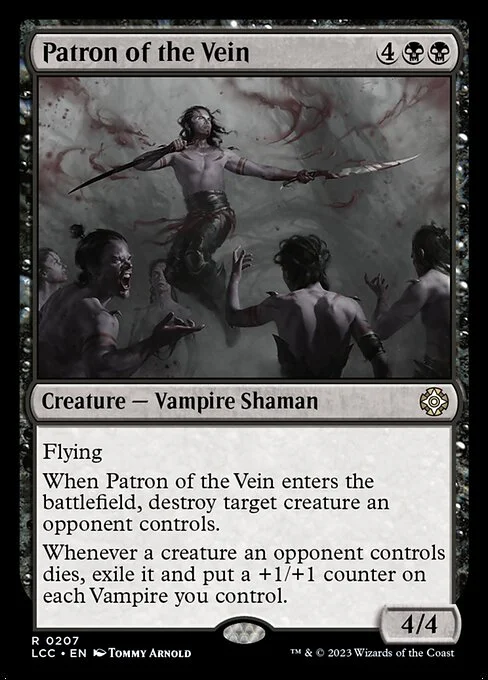 Patron of the Vein, carta Magic di tipo Creature — Vampire Shaman illustrata da Tommy Arnold