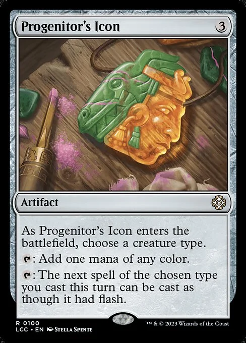 Progenitor's Icon, carta Magic di tipo Artifact illustrata da Stella Spente