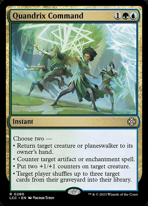 Quandrix Command, carta Magic di tipo Instant illustrata da Viktor Titov