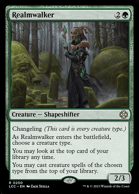 Realmwalker, carta Magic di tipo Creature — Shapeshifter illustrata da Zack Stella