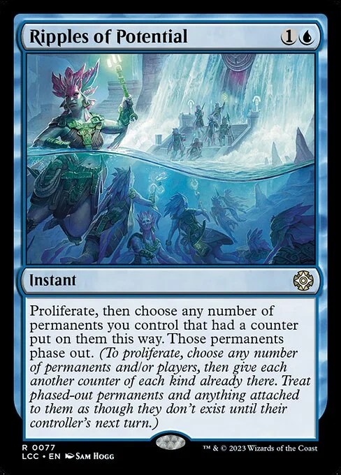 Ripples of Potential, carta Magic di tipo Instant illustrata da Sam Hogg