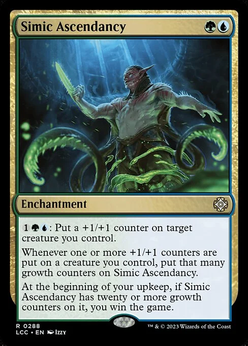 Simic Ascendancy, carta Magic di tipo Enchantment illustrata da Izzy