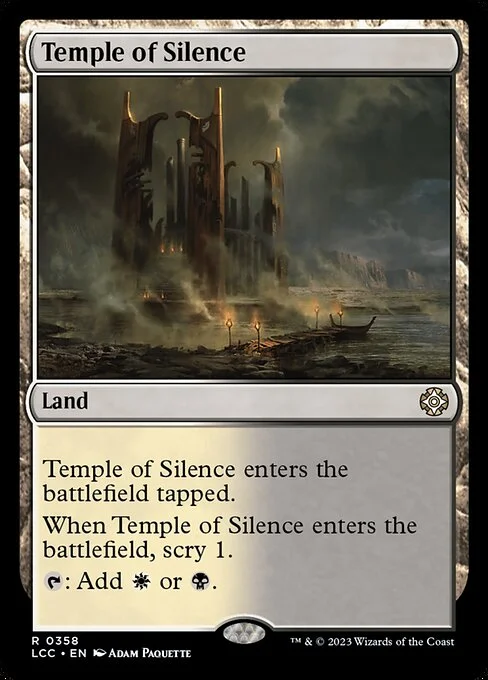 Temple of Silence, carta Magic di tipo Land illustrata da Adam Paquette