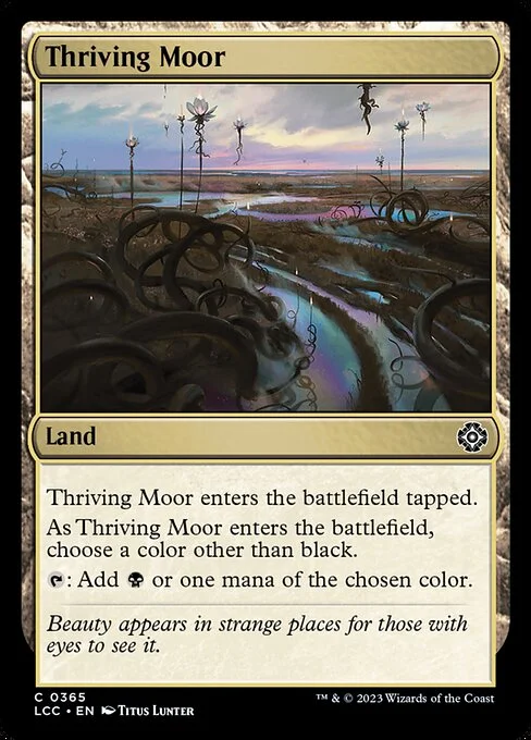 Thriving Moor, carta Magic di tipo Land illustrata da Titus Lunter